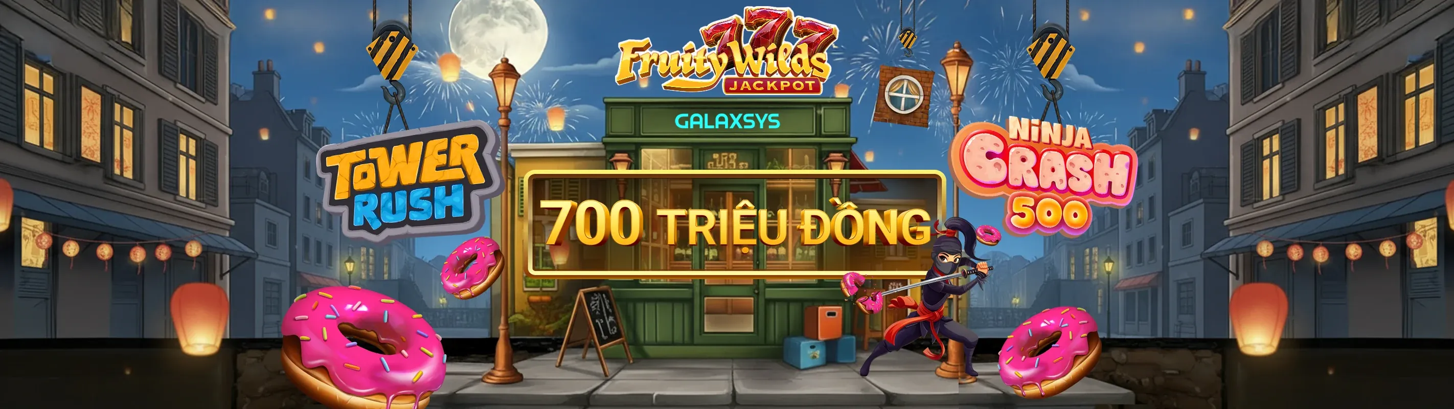 Hình ảnh chính Nổ Hũ Melbet với các biểu tượng slot game và khuyến mãi hấp dẫn